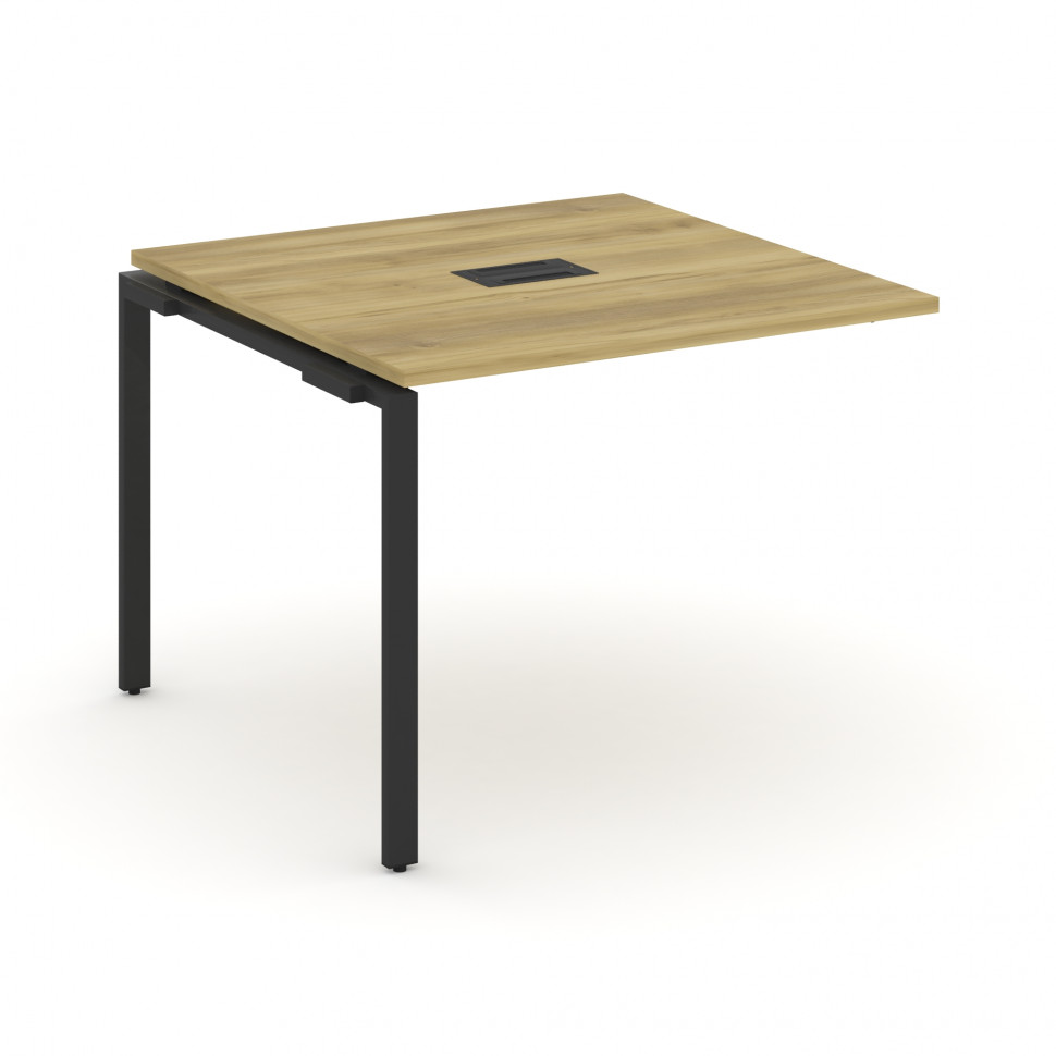 Concept Проходной наборный элемент переговорного стола CN.NPRG-011 Дуб Винченцо/Металл Черный 980*98