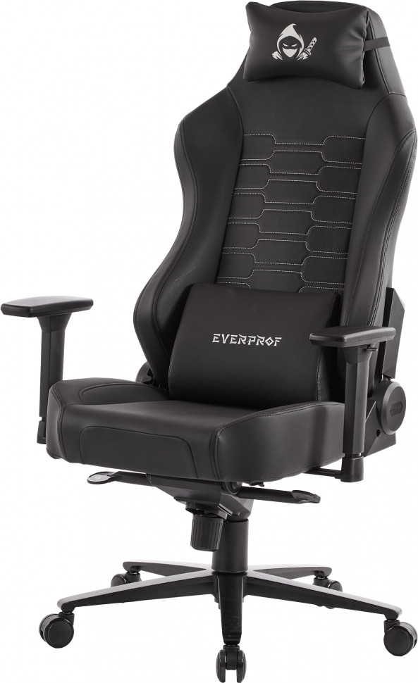 Геймерское кресло Everprof Blackshot (Блэкшот) Экокожа Черный