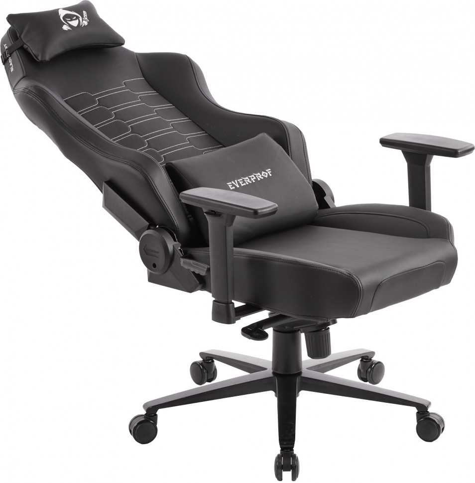 Геймерское кресло Everprof Blackshot (Блэкшот) Экокожа Черный