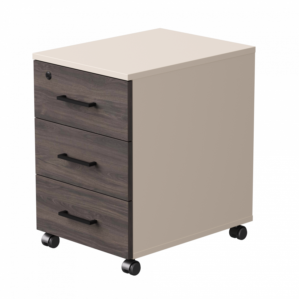 Тумба мобильная Everprof EVO (ЭВО) 406х540х608 Кашемир/Кашемир/Дуб Пасадена