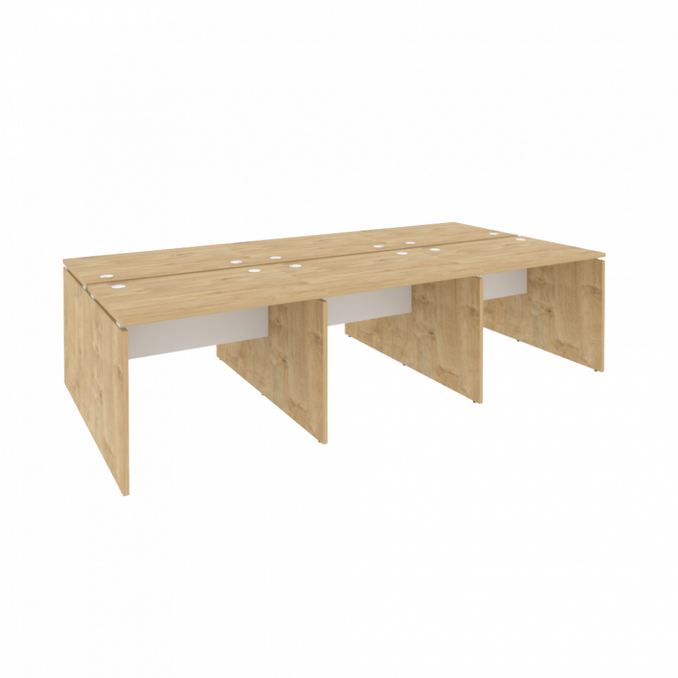 Onix Рабочая станция O.D.RS-6.1.7 Тиквуд Светлый/Белый Бриллиант 2940*1475*750 Onix Рабочая станция O.D.RS-6.1.7 Тиквуд Светлый/Белый Бриллиант 2940*1475*750