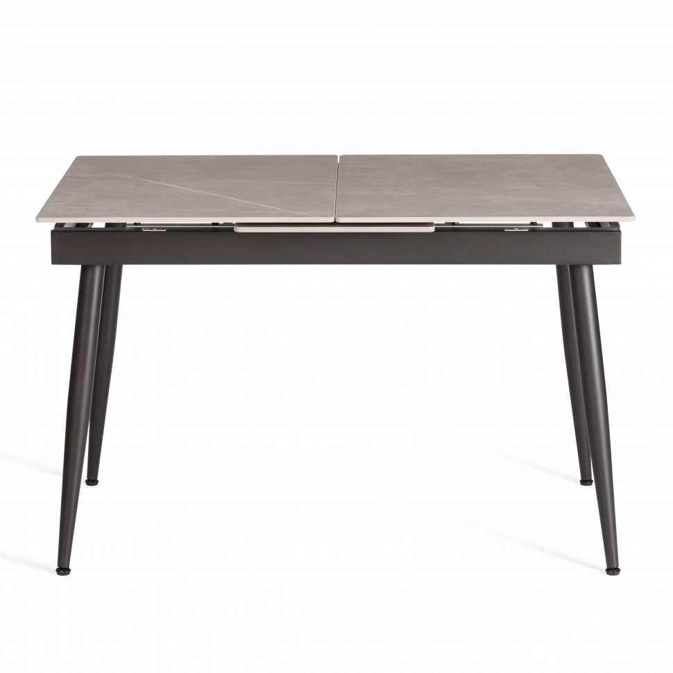 Стол обеденный Balmoral / Балморал столешница керамика (матовая) /опоры металл, серый/чёрный, (120+40)x80x75(+1) см