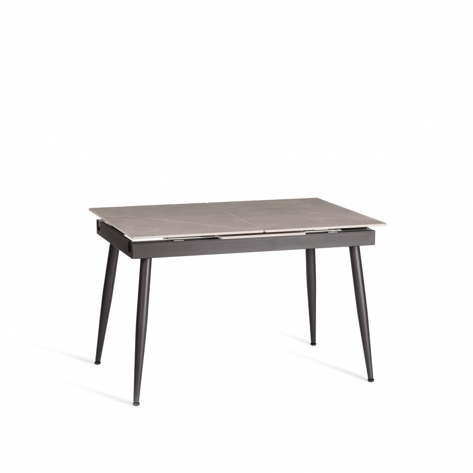 Стол обеденный Balmoral / Балморал столешница керамика (матовая) /опоры металл, серый/чёрный, (120+40)x80x75(+1) см