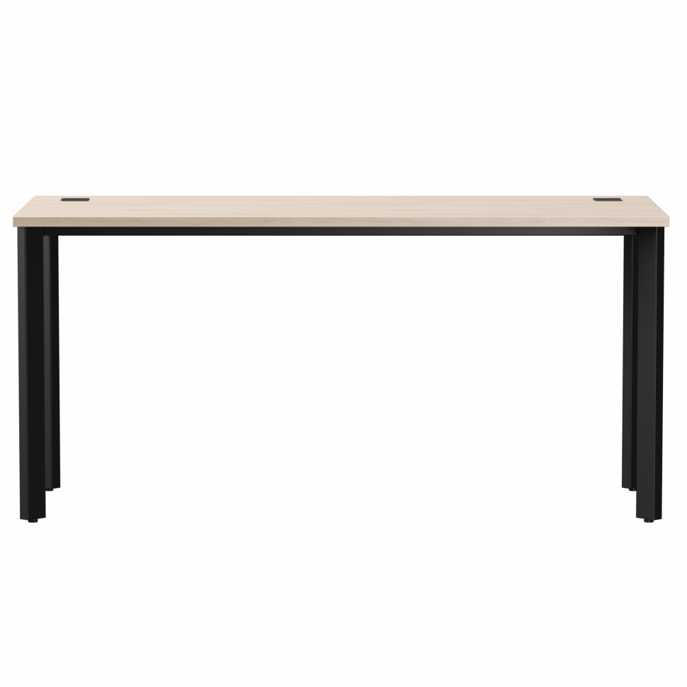 Стол прямой Everprof EVO (ЭВО) на металлокаркасе 1580х670х755 мм опоры 45гр Дуб Соната/Черный