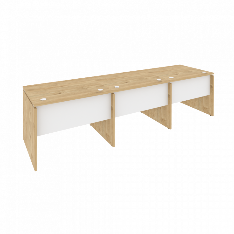 Onix Рабочая станция O.RS-3.1.8 Тиквуд Светлый/Белый Бриллиант 2940*800*750 Onix Рабочая станция O.RS-3.1.8 Тиквуд Светлый/Белый Бриллиант 2940*800*750