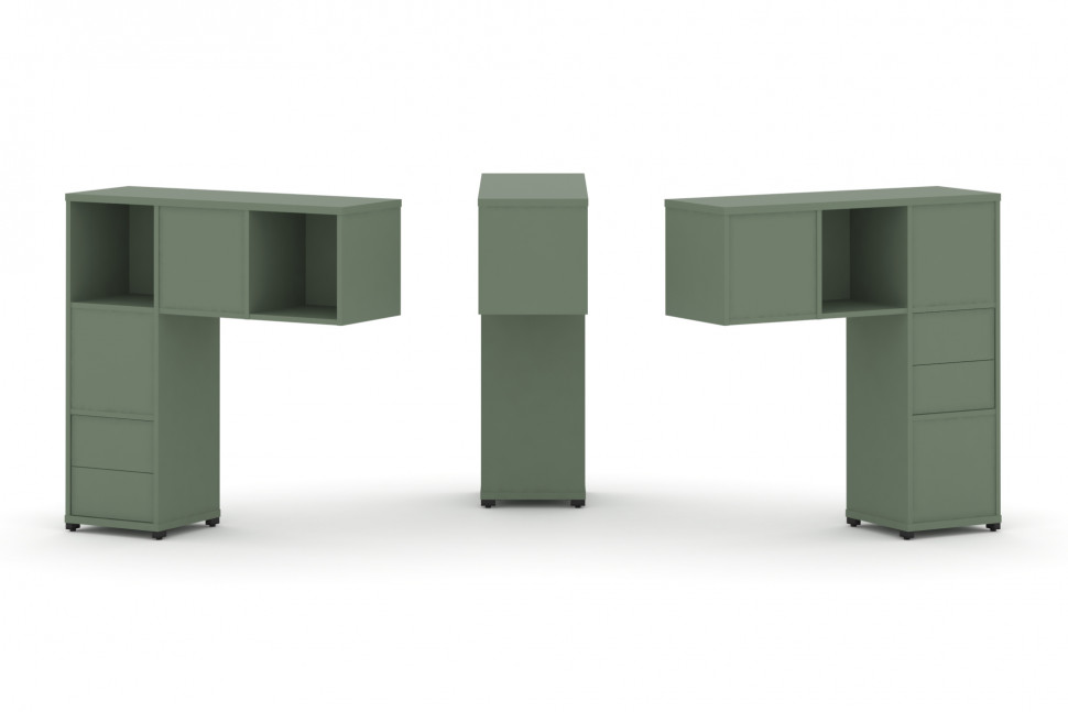 Concept Надставка низкая CN.DNN-003 Кобо/Металл Черный 1099*365*1130