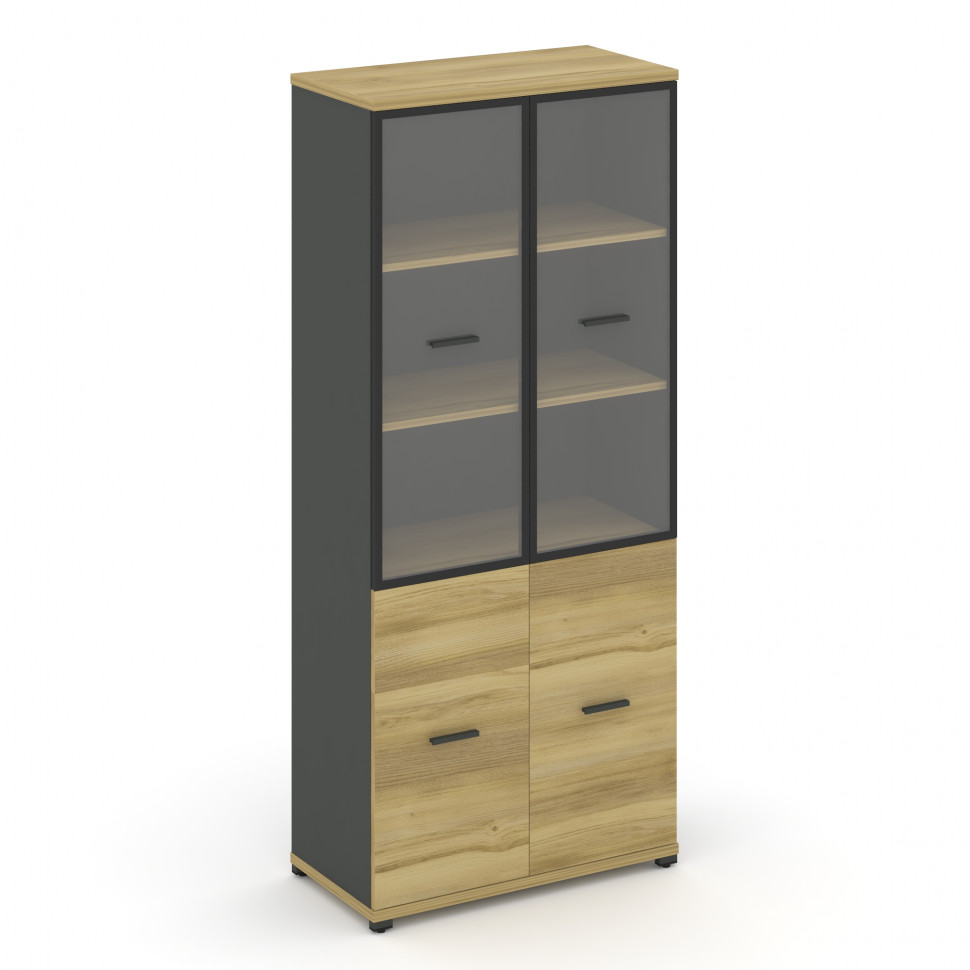 Concept Шкаф 1 широкая секция, 5 ниш CN.STS-512 RPB A Дуб Винченцо/Антрацит/Металл Антрацит/Прозрачн Concept Шкаф 1 широкая секция, 5 ниш CN.STS-512 RPB A Дуб Винченцо/Антрацит/Металл Антрацит/Прозрачн