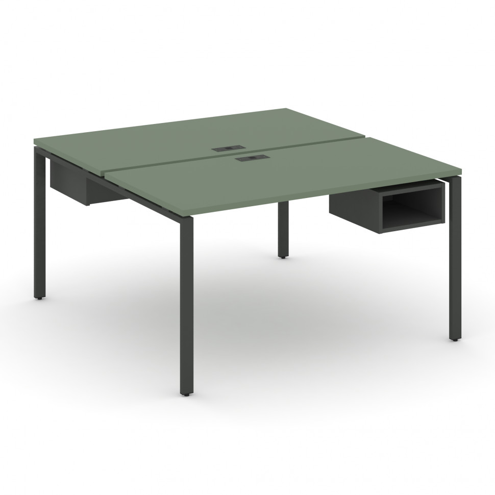 Concept Рабочая станция 2 сторонняя с подвесными тумбами на 2 места CN.DRS-101 Кобо/Антрацит/Металл Concept Рабочая станция 2 сторонняя с подвесными тумбами на 2 места CN.DRS-101 Кобо/Антрацит/Металл