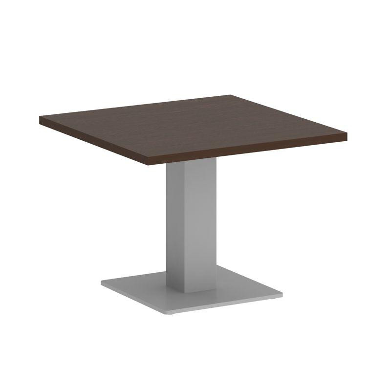 Riva Стол журнальный квадратный А.СЖ-2 Венге Цаво/Металл Серый 600*600*450