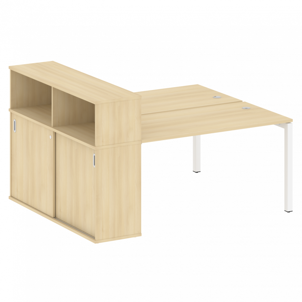 Metal System Quattro Рабочая станция с шкафом-купе на П-образном м/к 50БП.РС-СШК-2.3 Т Акация Лорка/ Metal System Quattro Рабочая станция с шкафом-купе на П-образном м/к 50БП.РС-СШК-2.3 Т Акация Лорка/