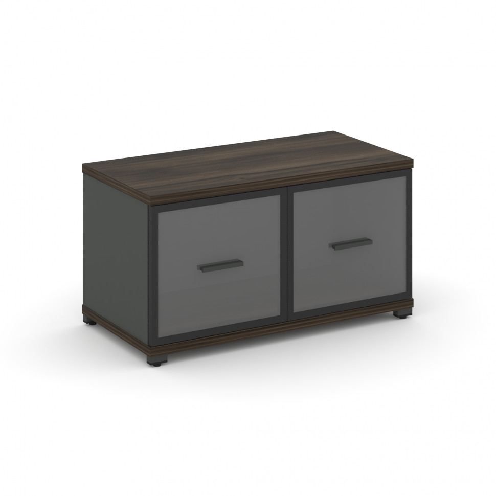 Concept Шкаф 1 широкая секция, 1 ниша CN.STS-113 RPB A Дуб Мали/Антрацит/Металл Антрацит/Прозрачный