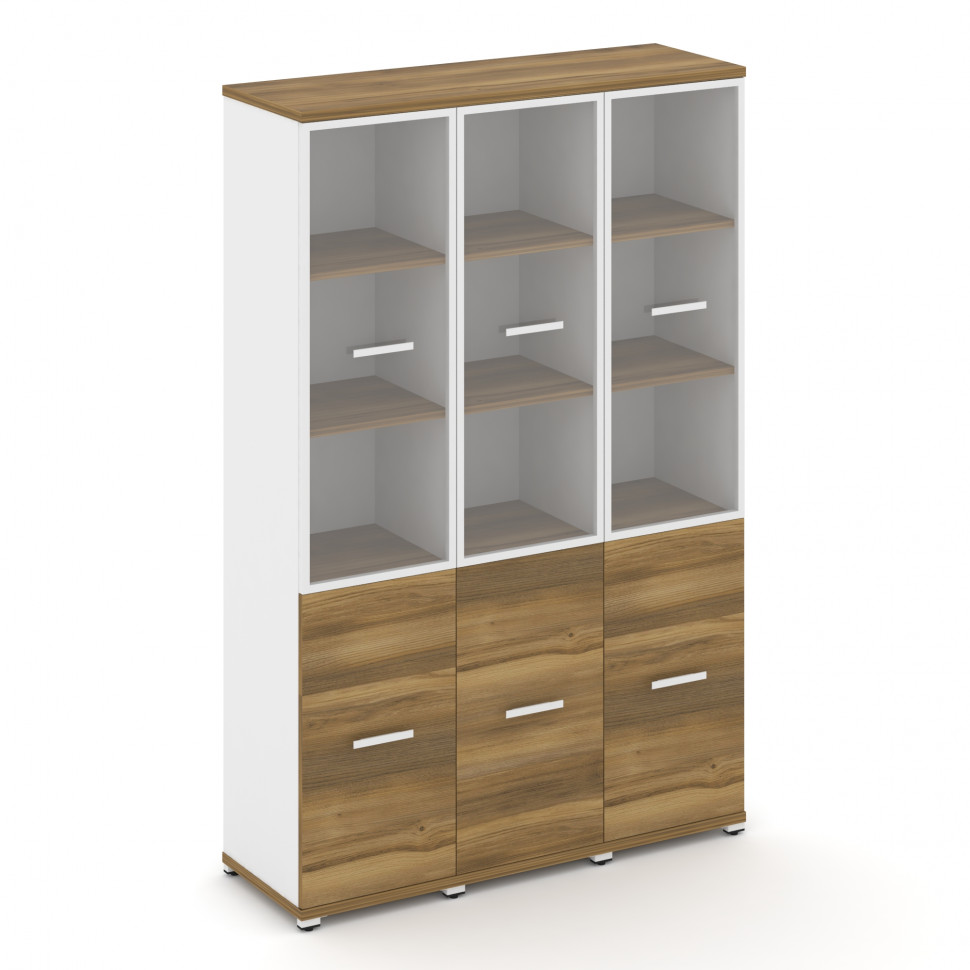 Concept Шкаф 3 узкие секции, 5 ниш CN.STU-532 RPW W Сандал Янтарный/Белый Бриллиант/Металл Белый/Про Concept Шкаф 3 узкие секции, 5 ниш CN.STU-532 RPW W Сандал Янтарный/Белый Бриллиант/Металл Белый/Про