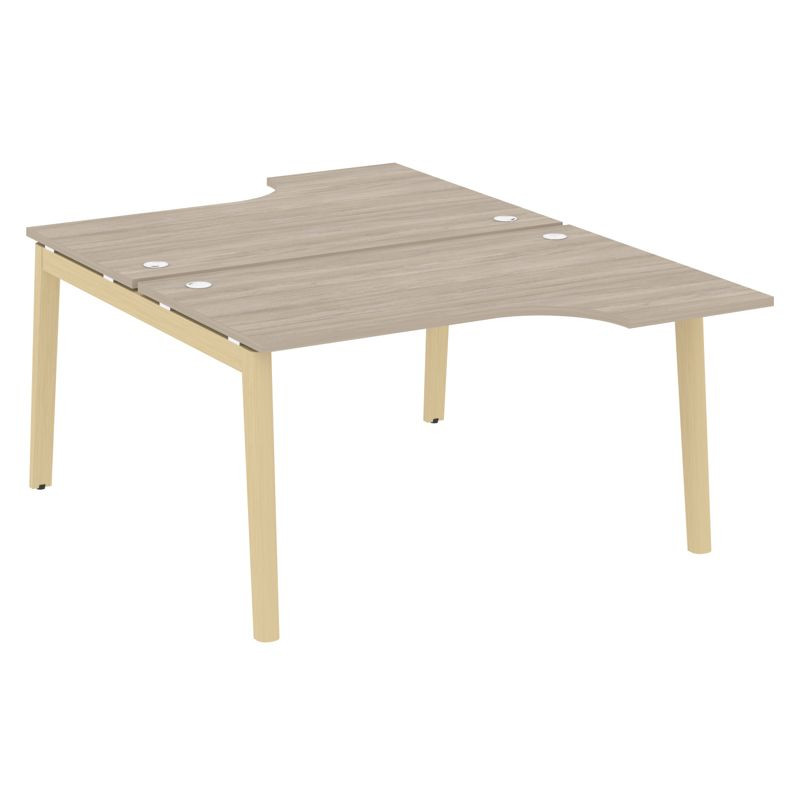 Onix Wood Рабочая станция OW.D.SA-2 Дуб Аттик/Дуб Светлый/Металл Белый 1380*1995*750 (1475/460)