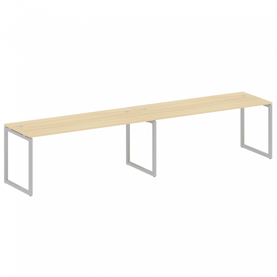 Metal System Quattro Рабочая станция на 2 места на О-образном м/к 40БО.СМ-2.5 Акация Лорка/Металл Се