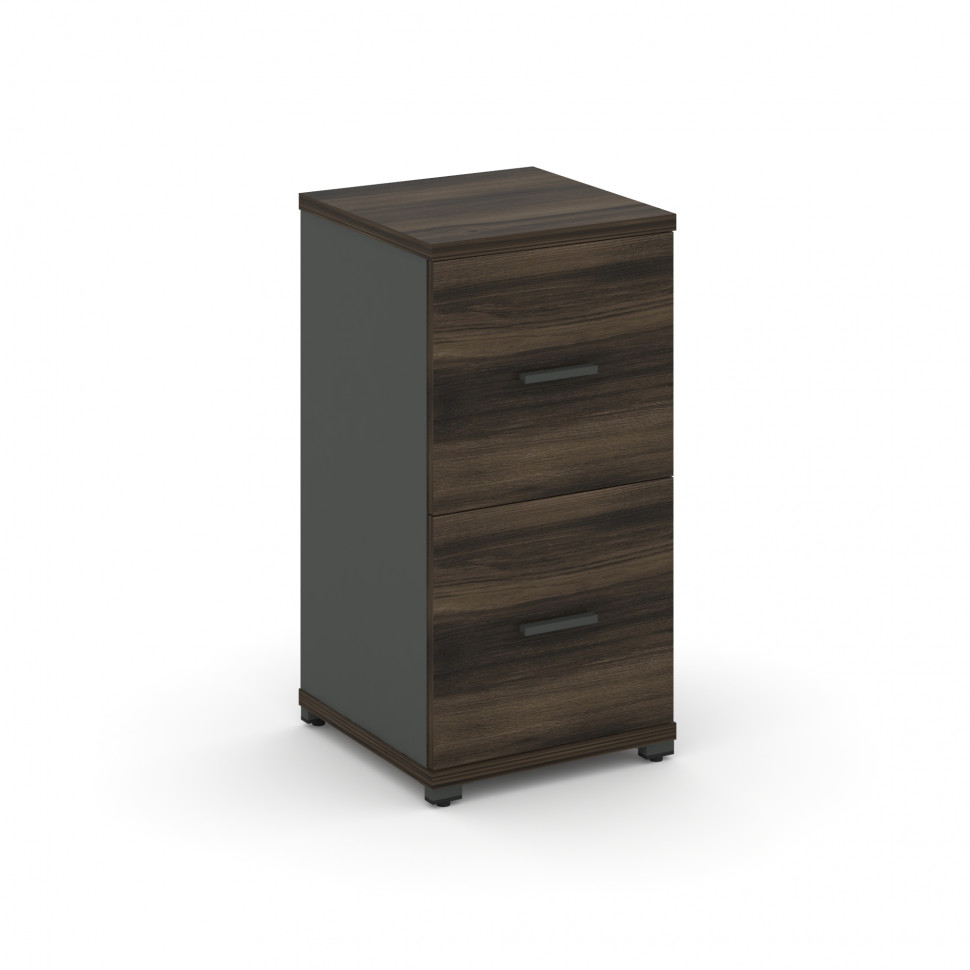 Concept Шкаф 1 узкая секция, 2 ниши CN.STU-212 A Дуб Мали/Антрацит/Металл Антрацит 420*420*818