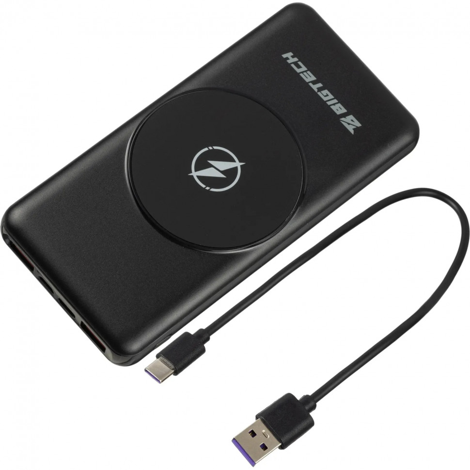 Внешний аккумулятор BigTech (BT-PB-10-BL-14) 10000 mAh черный