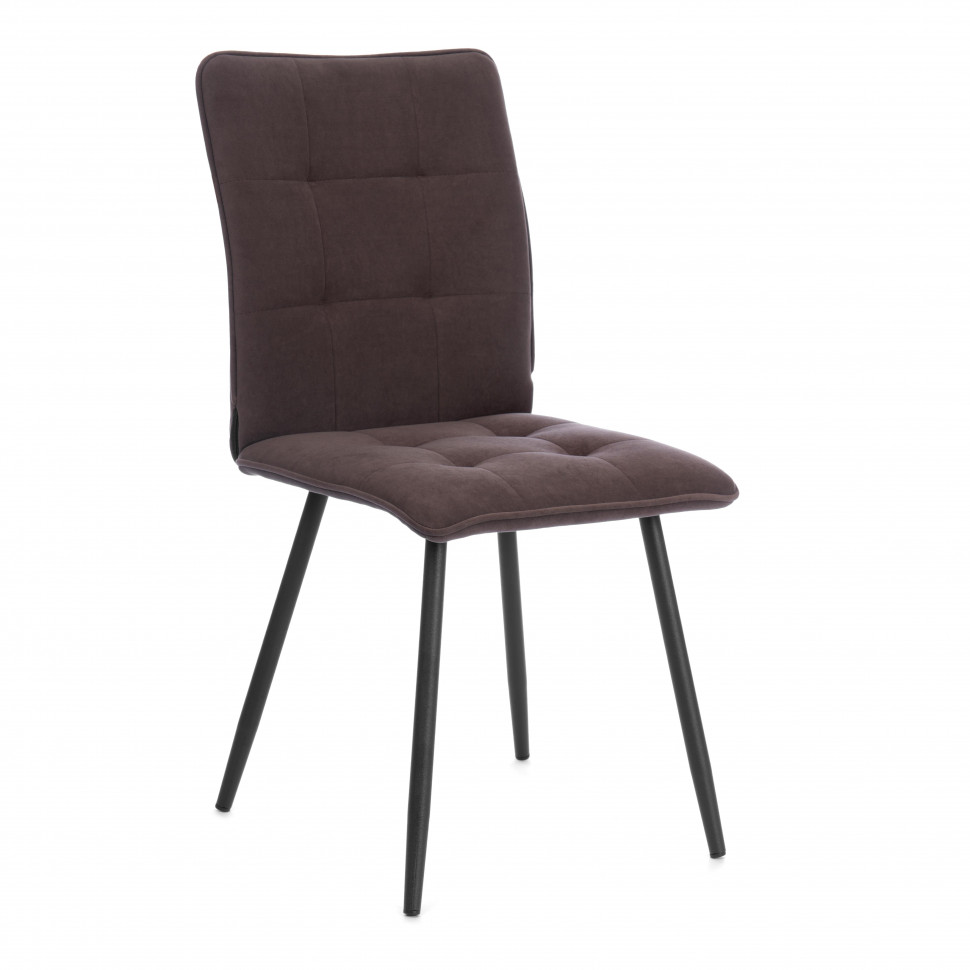 Стул обеденный Bari велюр, коричневый, 6, 46х55х89