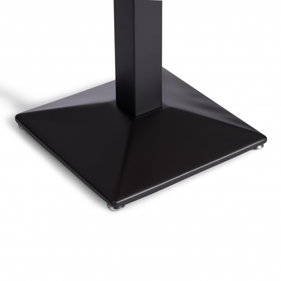 Стол RAGNAROK  дерево вяз/железная опора, 70х70х76 см, груша №3/черная опора