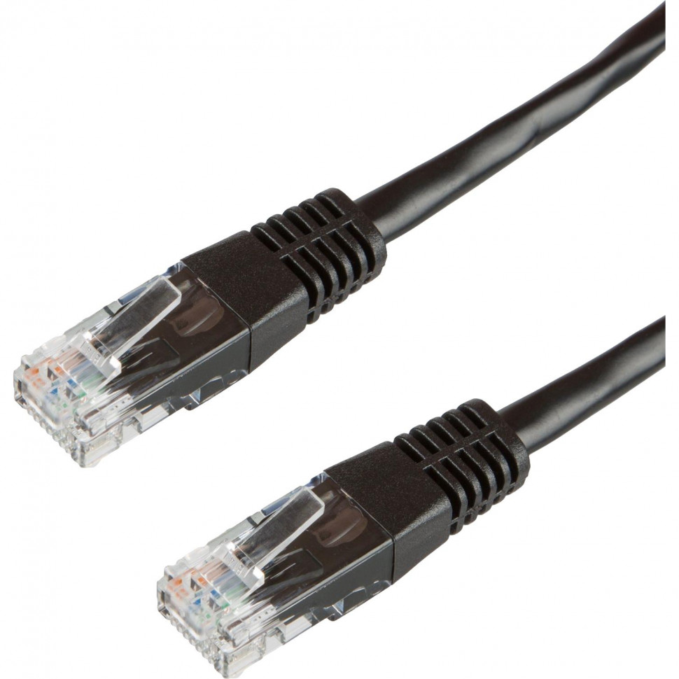 Патч-корд BigTech OPCC011 UTP CCA кат.5e/5м/литой/многожильный (черный)