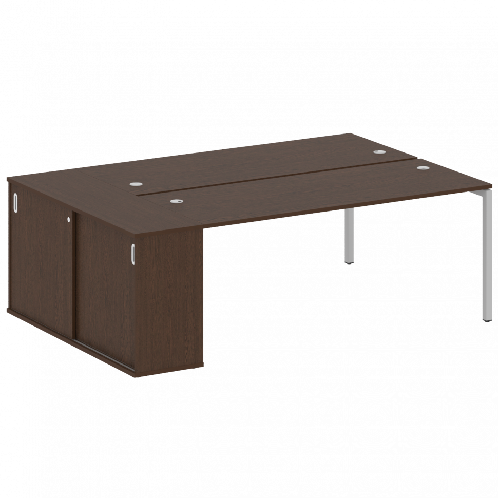 Metal System Quattro Рабочая станция с шкафом-купе на П-образном м/к 40БП.РС-СШК-1.5 Т Венге Цаво/Ме Metal System Quattro Рабочая станция с шкафом-купе на П-образном м/к 40БП.РС-СШК-1.5 Т Венге Цаво/Ме