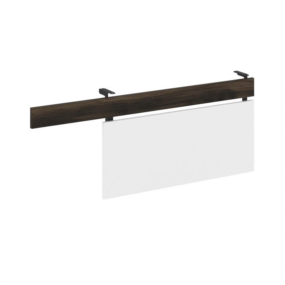 Concept Царга стола с опорной тумбой CN.CST-003 Дуб Мали/Белый Бриллиант/Металл Черный 1230*18*458