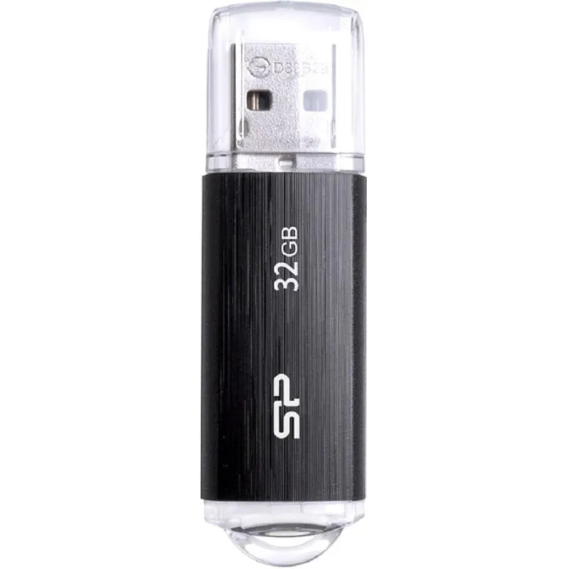 Флеш-память Silicon Power Ultima U02, 32Gb, USB 2.0, чер, SP032GBUF2U02V1K
