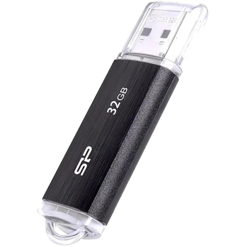 Флеш-память Silicon Power Ultima U02, 32Gb, USB 2.0, чер, SP032GBUF2U02V1K