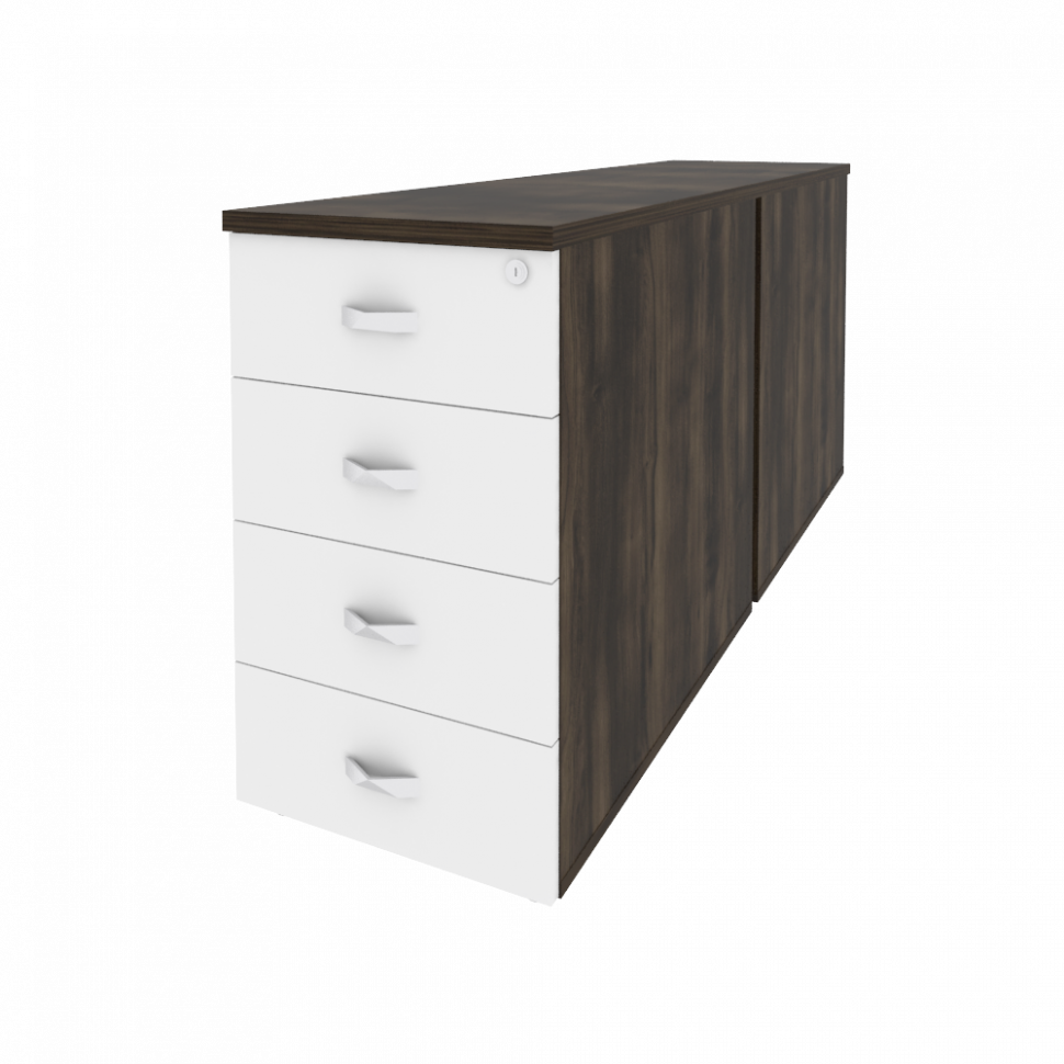 Onix Тумба двойная приставная/опорная O.TPO-2.8 Дуб Мали/Белый Бриллиант 432*1635*750 Onix Тумба двойная приставная/опорная O.TPO-2.8 Дуб Мали/Белый Бриллиант 432*1635*750