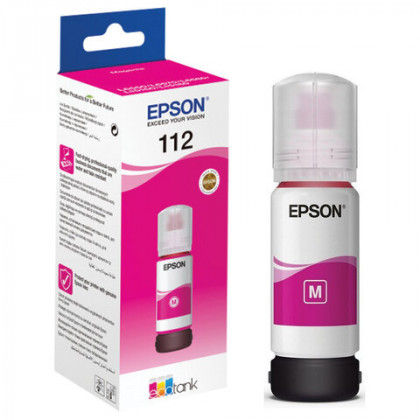 Чернила EPSON 112 (C13T06C34A) для СНПЧ EPSON L11160 /L15150 /L15160 /L6550/L6570, пурпурные, ОРИГИНАЛЬНЫЕ