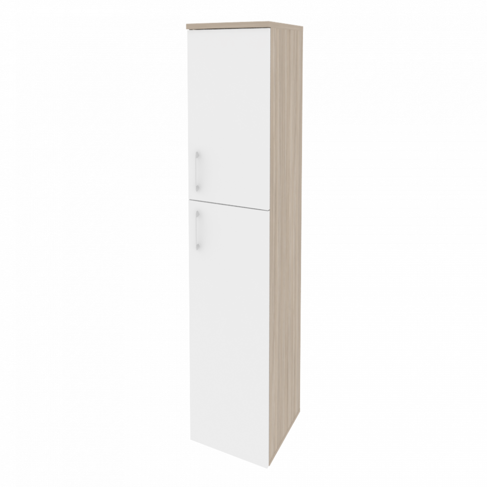 Onix Шкаф высокий узкий правый O.SU-1.8 (R) Дуб Аттик/Белый Бриллиант 400*420*1977