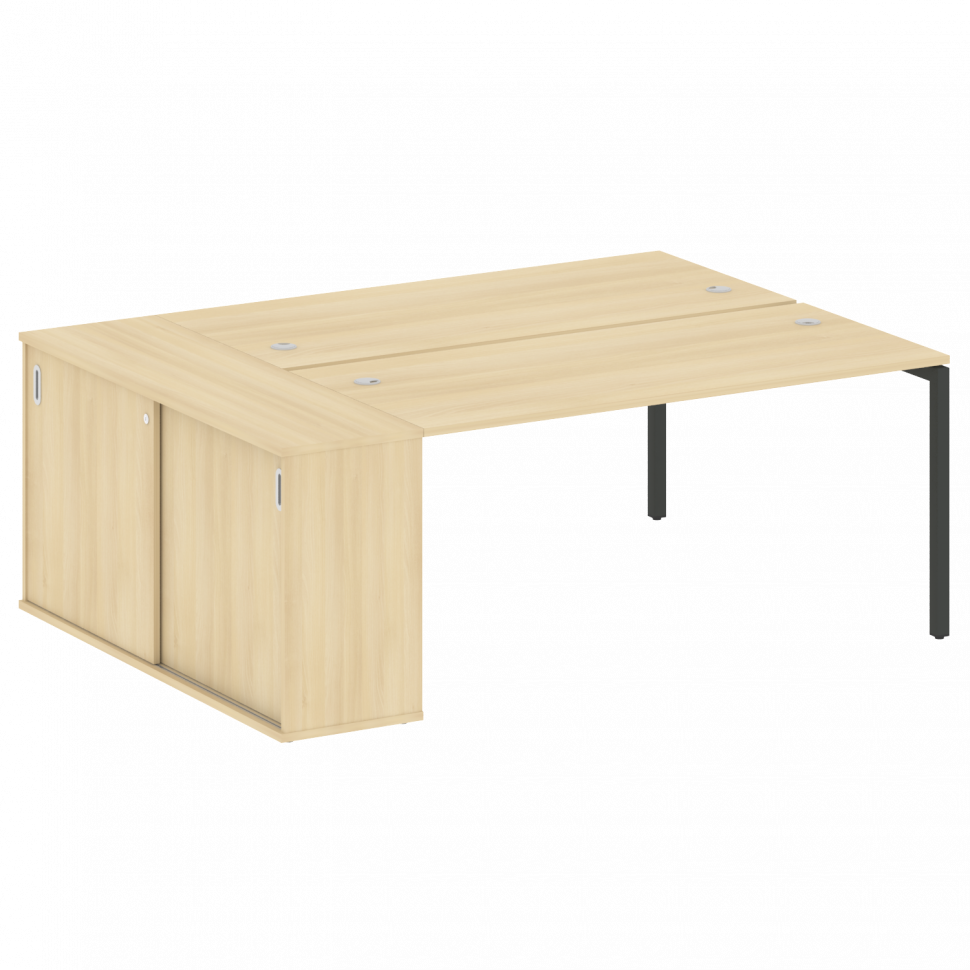 Metal System Quattro Рабочая станция с шкафом-купе на П-образном м/к 40БП.РС-СШК-1.4 Т Акация Лорка/ Metal System Quattro Рабочая станция с шкафом-купе на П-образном м/к 40БП.РС-СШК-1.4 Т Акация Лорка/