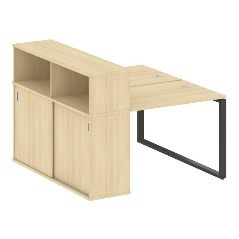 Metal System Рабочая станция с шкафом-купе на О-образном м/к БО.РС-СШК-2.1 Т Акация Лорка/Металл Ант Metal System Рабочая станция с шкафом-купе на О-образном м/к БО.РС-СШК-2.1 Т Акация Лорка/Металл Ант