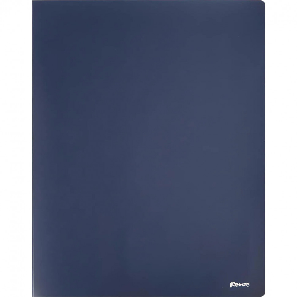 Скоросшиватель пластиковый с пруж.мех.Комус синий