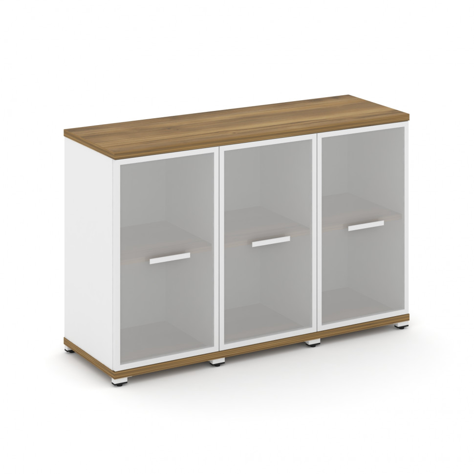 Concept Шкаф 3 узкие секции, 2 ниши CN.STU-233 RMW W Сандал Янтарный/Белый Бриллиант/Металл Белый/Са