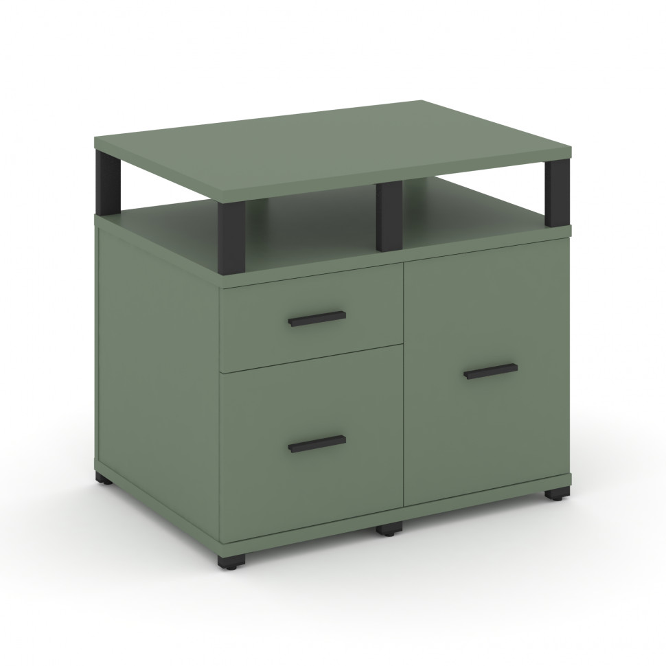 Concept Тумба приставная сервисная с надставкой широкой CN.TSR-003 B Кобо/Металл Черный 836*600*750 Concept Тумба приставная сервисная с надставкой широкой CN.TSR-003 B Кобо/Металл Черный 836*600*750