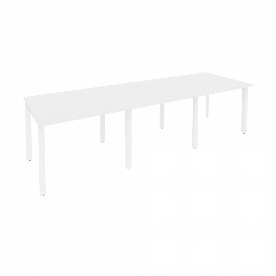 Onix Стол переговорный O.MP-PRG-3.1 Белый Бриллиант/Металл Белый 2940*980*750