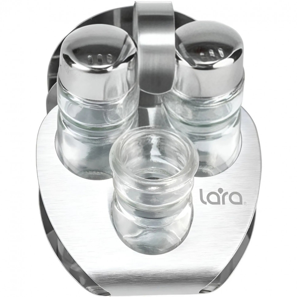 Набор для специй LARA: солонка, перечница, для зубочис.,салфетница(LR08-02)