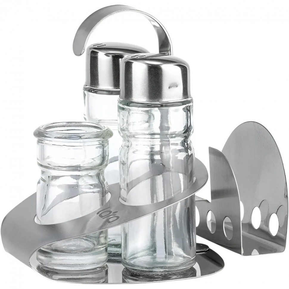 Набор для специй LARA: солонка, перечница, для зубочис.,салфетница(LR08-02)