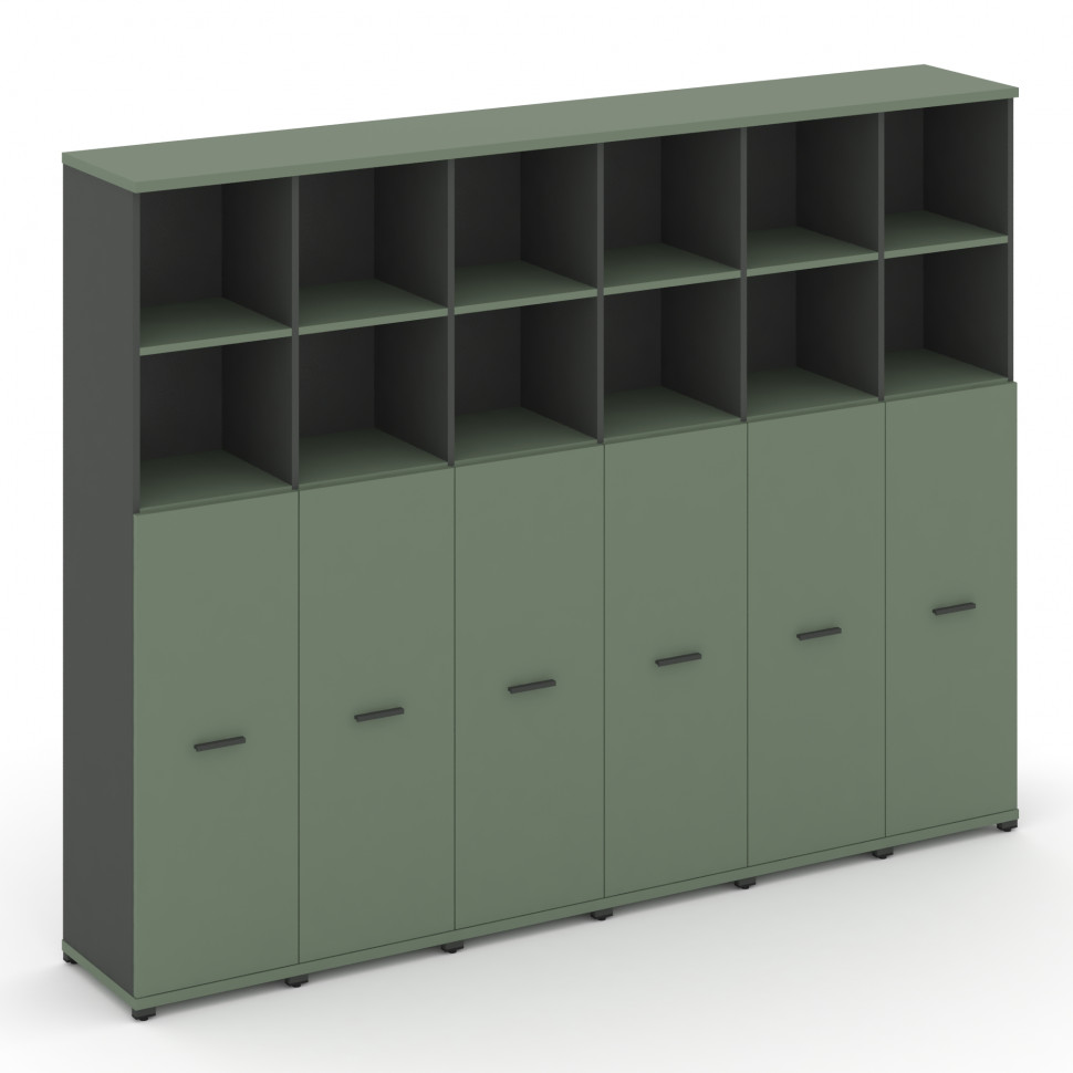 Concept Шкаф 6 узких секций, 5 ниш CN.STU-564 A Кобо/Антрацит/Металл Антрацит 2500*420*1922 Concept Шкаф 6 узких секций, 5 ниш CN.STU-564 A Кобо/Антрацит/Металл Антрацит 2500*420*1922