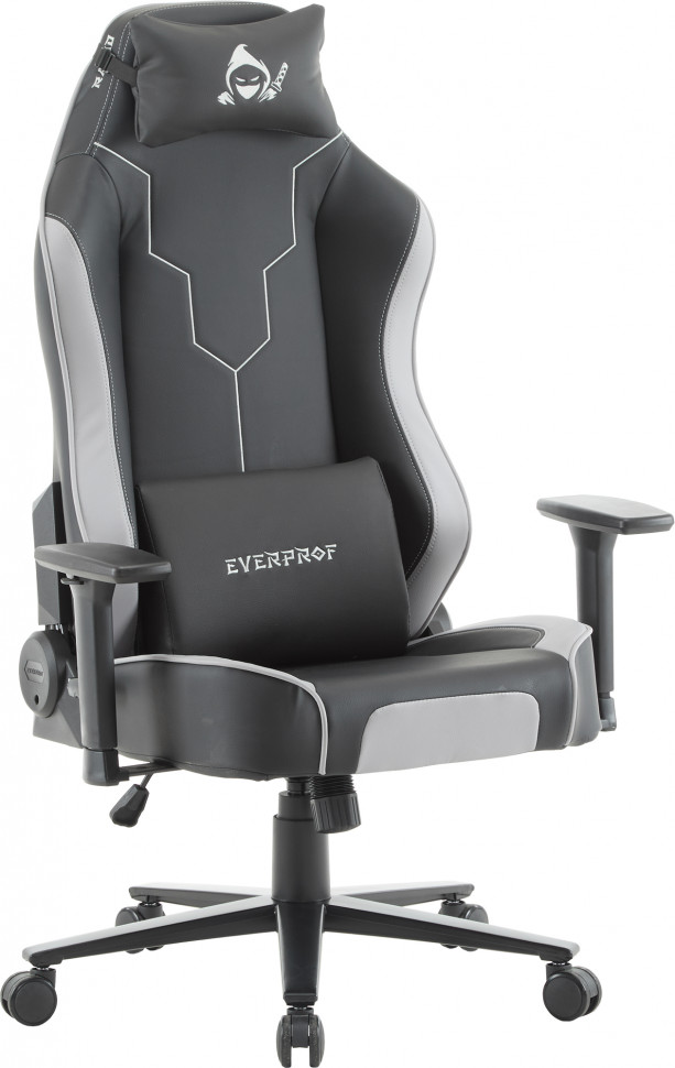 Геймерское кресло Everprof Rapid (Рапид) Экокожа Серый