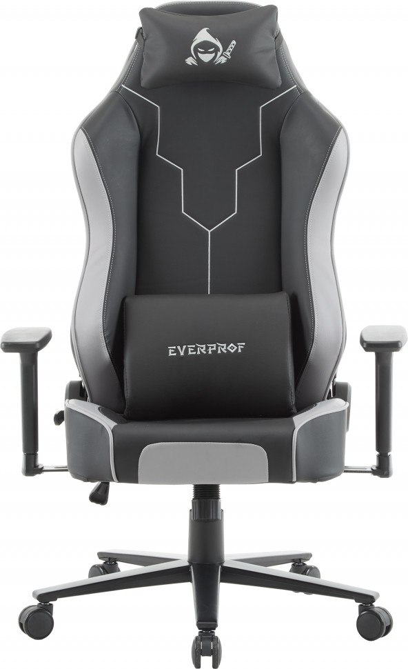 Геймерское кресло Everprof Rapid (Рапид) Экокожа Серый