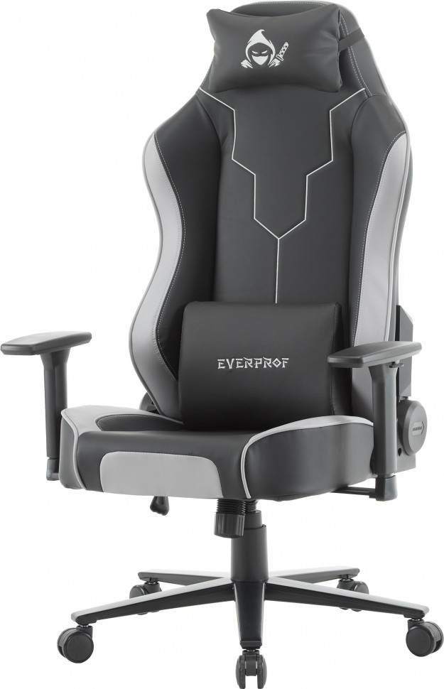 Геймерское кресло Everprof Rapid (Рапид) Экокожа Серый
