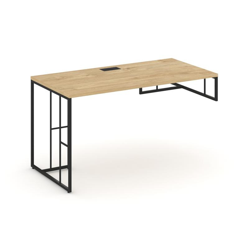 Rift Стол письменный для опорной тумбы правый RF.SPOT-015 (R) Тиквуд Светлый/Металл Черный 1780*700*