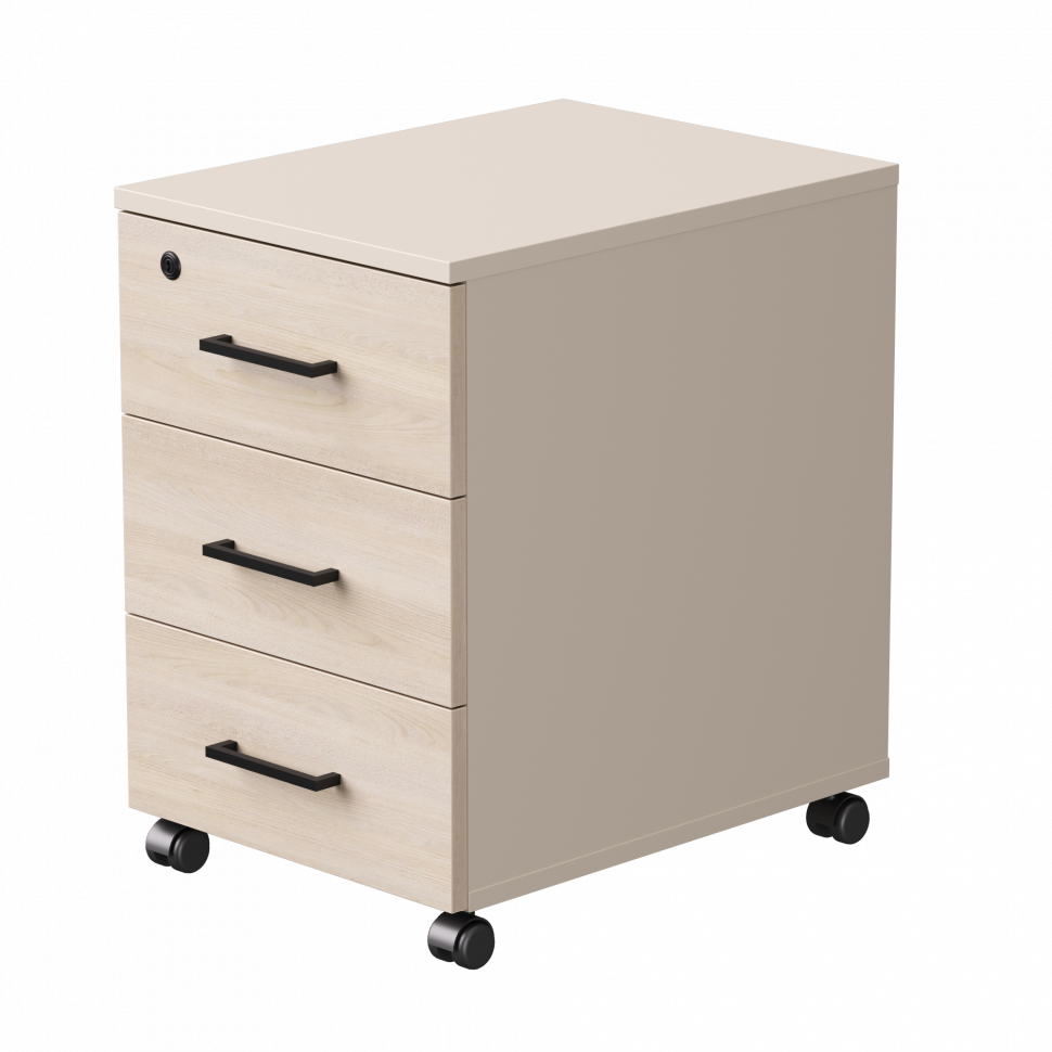 Тумба мобильная Everprof EVO (ЭВО) 406х540х608 Кашемир/Кашемир/Дуб Соната