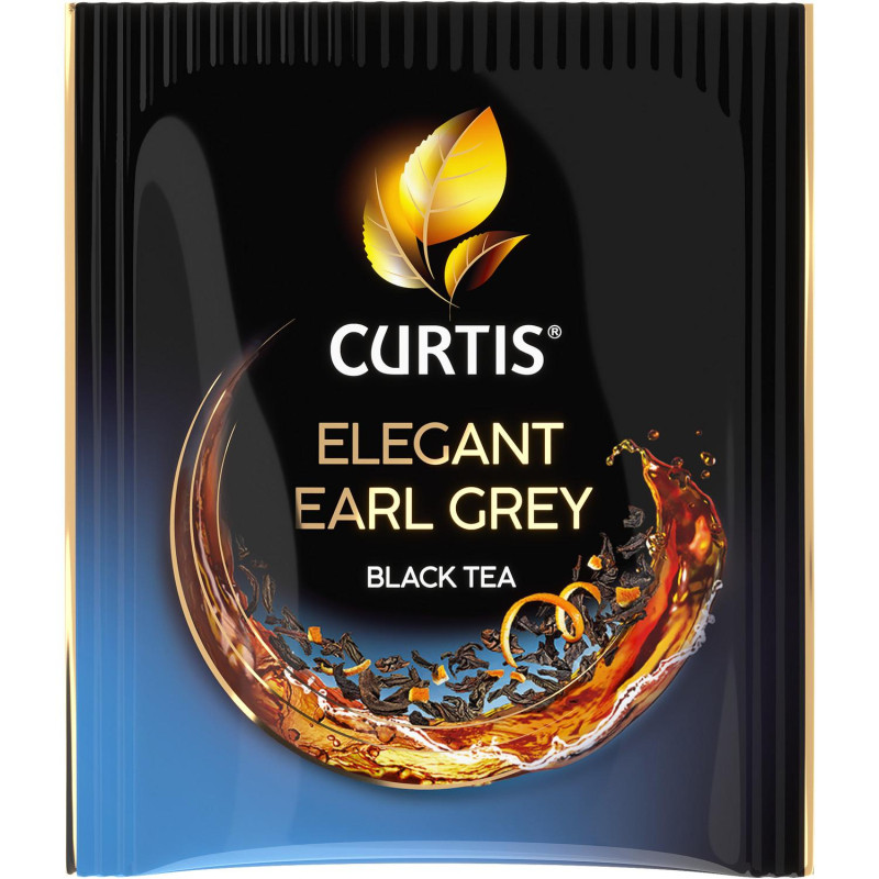Чай Curtis черный Elegant Earl Grey,ароматизированный,мелкий лист, 100шт/уп