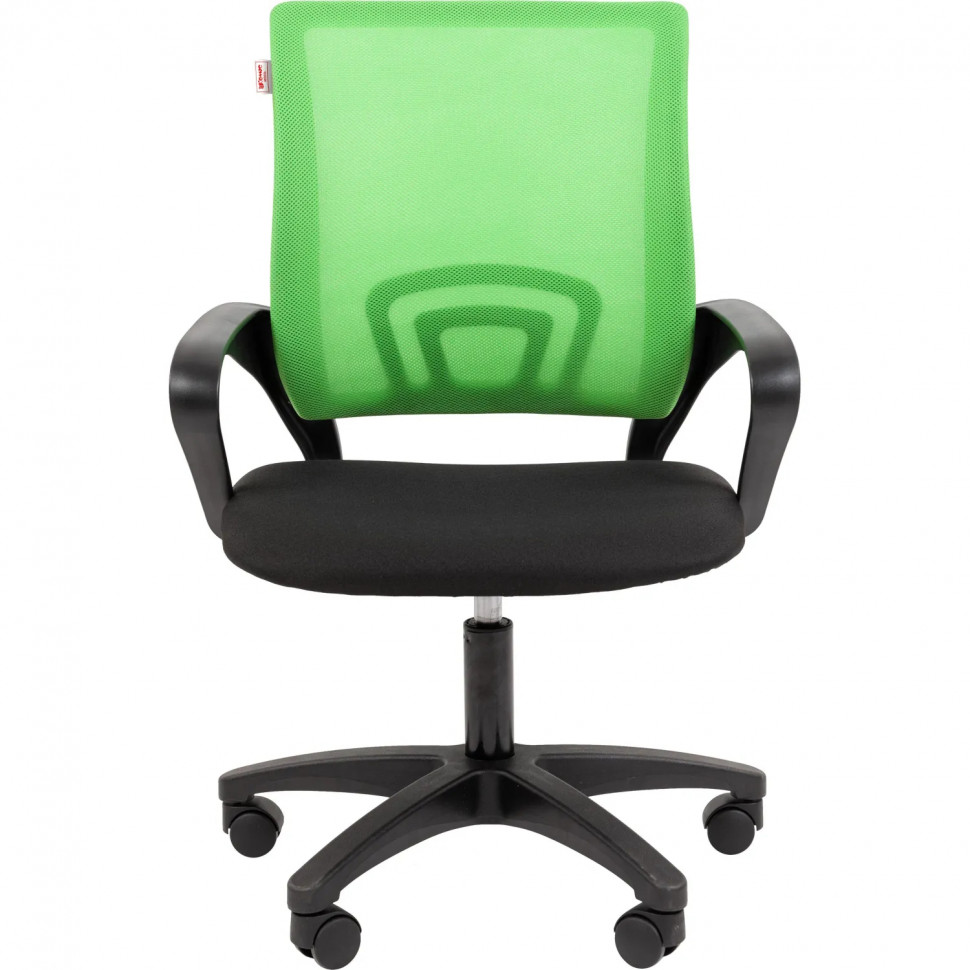 Кресло ТП 304 LT сетка/ткань,св-зеленый/черный,пластик