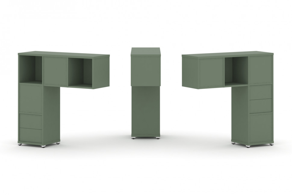 Concept Надставка низкая CN.DNN-003 Кобо/Металл Белый 1099*365*1130