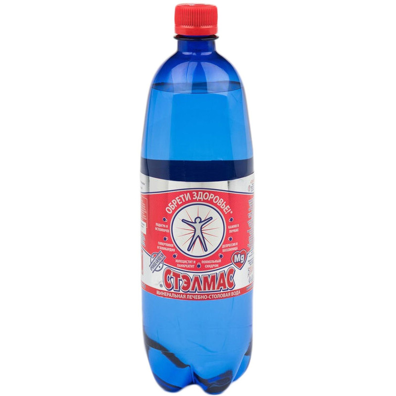 Вода минеральная лечебная Стэлмас Mg+ газ ПЭТ 1л
