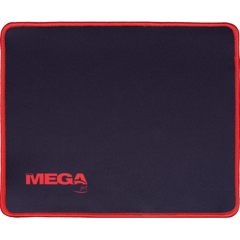 Коврик для мыши  HMP0010 резина+ткань/25х21х0,2/черный, красный