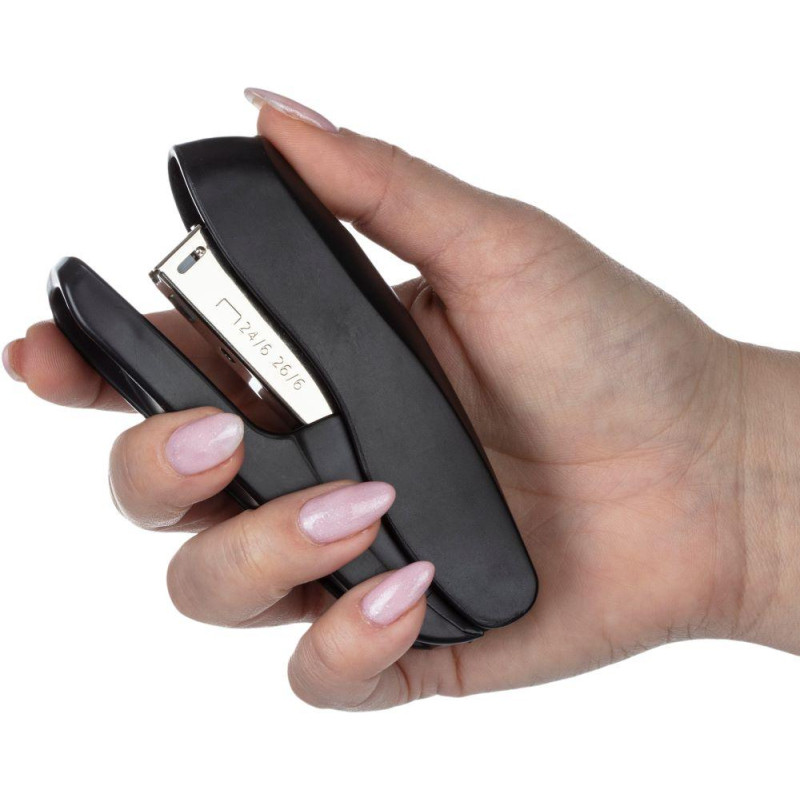 Степлер Attache Economy №24/6, 26/6, до 20 листов, пластик, черный